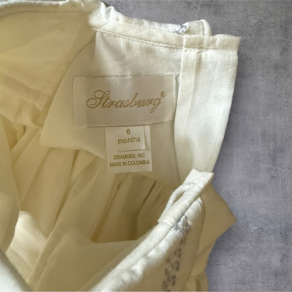 Strasburg Heirloom Dress White Smocked Lavender Embroidery Size 6M - NWT - Picture 7 of 10